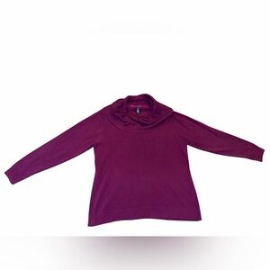 Basic Editions | Plum Purple Cowl Neck Sweater